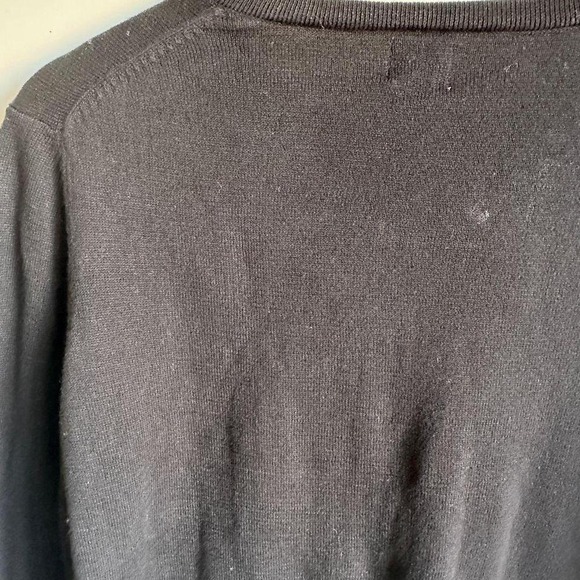 A New Day Cardigan Sweater Black Medium Goth Grandma Cabin Knit Lightweight NWT - Picture 8 of 8